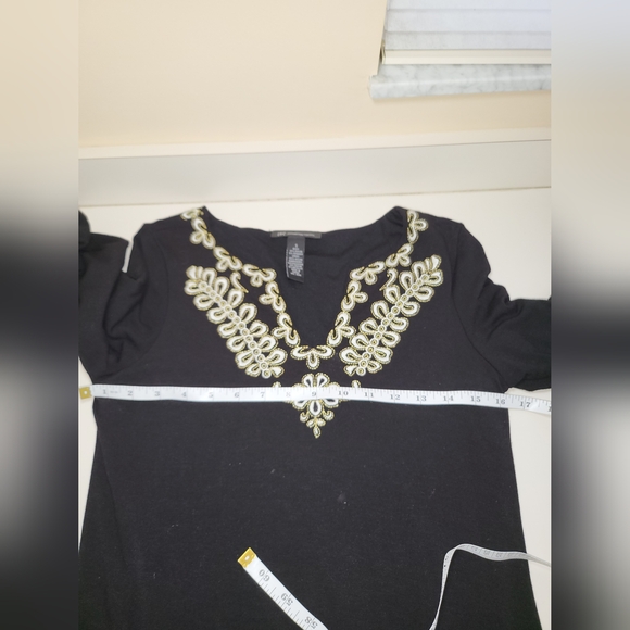 INC INTERNATIONAL Concept Size Small Back embroidered trim and Neckline - Picture 4 of 7